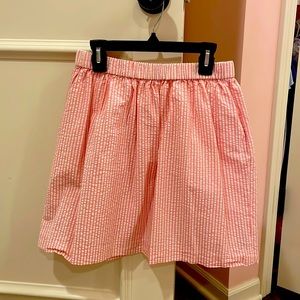 JCREW girls size 16 pink and white skirt